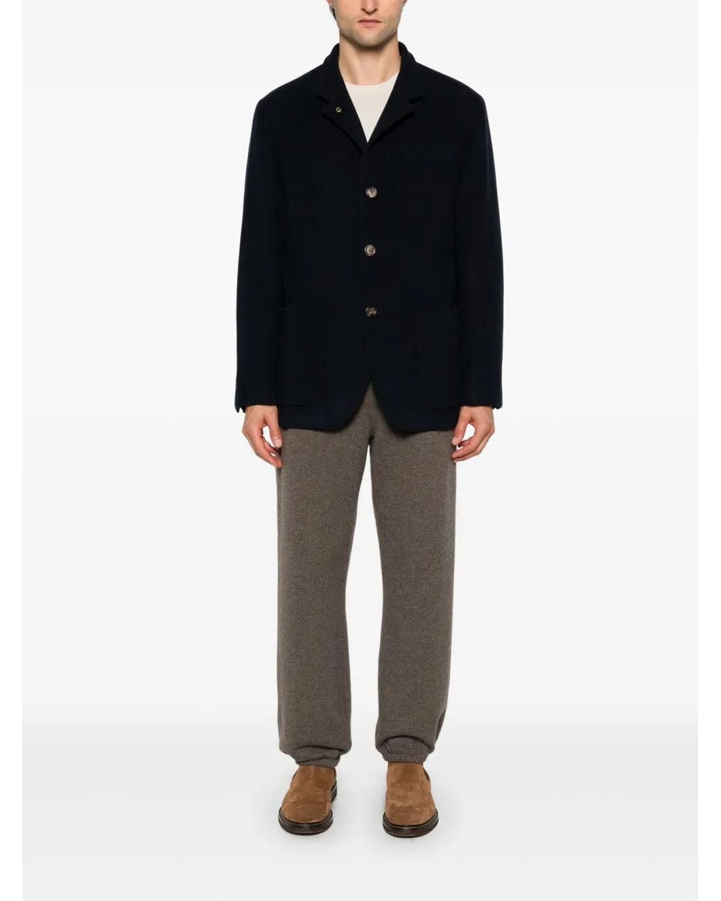 Brunello Cucinelli Black Cashmere Jacket for men