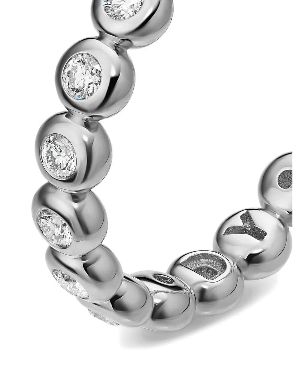 David Yurman White Bezel Set Band Ring