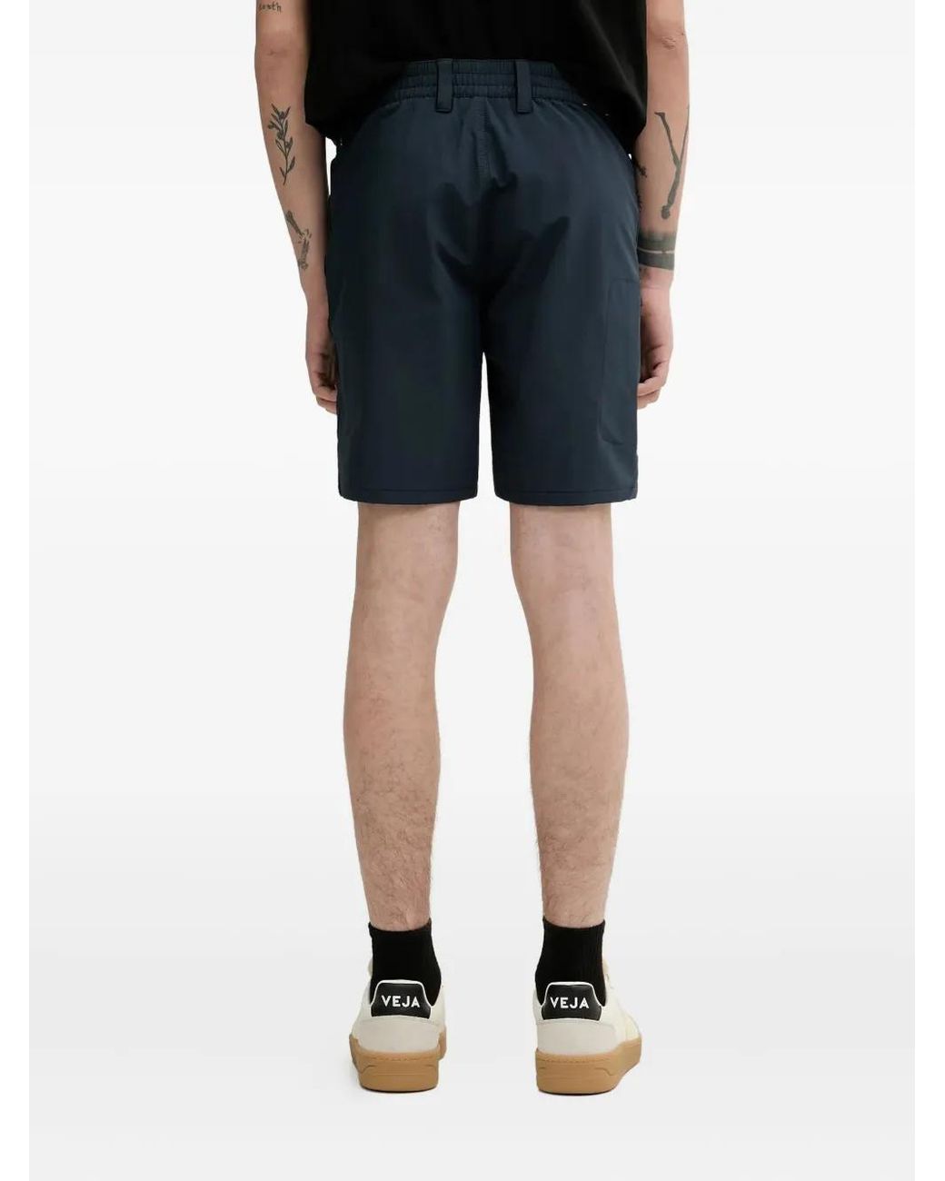 Fjallraven Blue Logo-Patch Shorts for men
