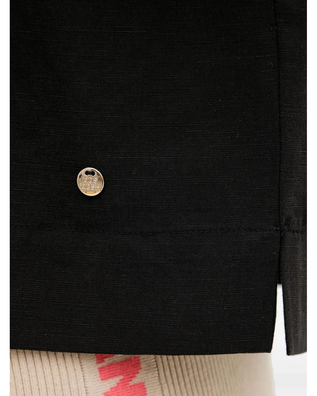 Mos Mosh Black Mmelena Alexis Pocket-Detail Top