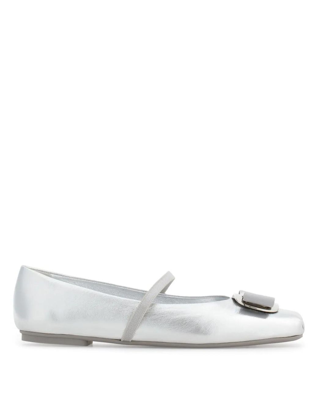 Ferragamo White Flat Shoes