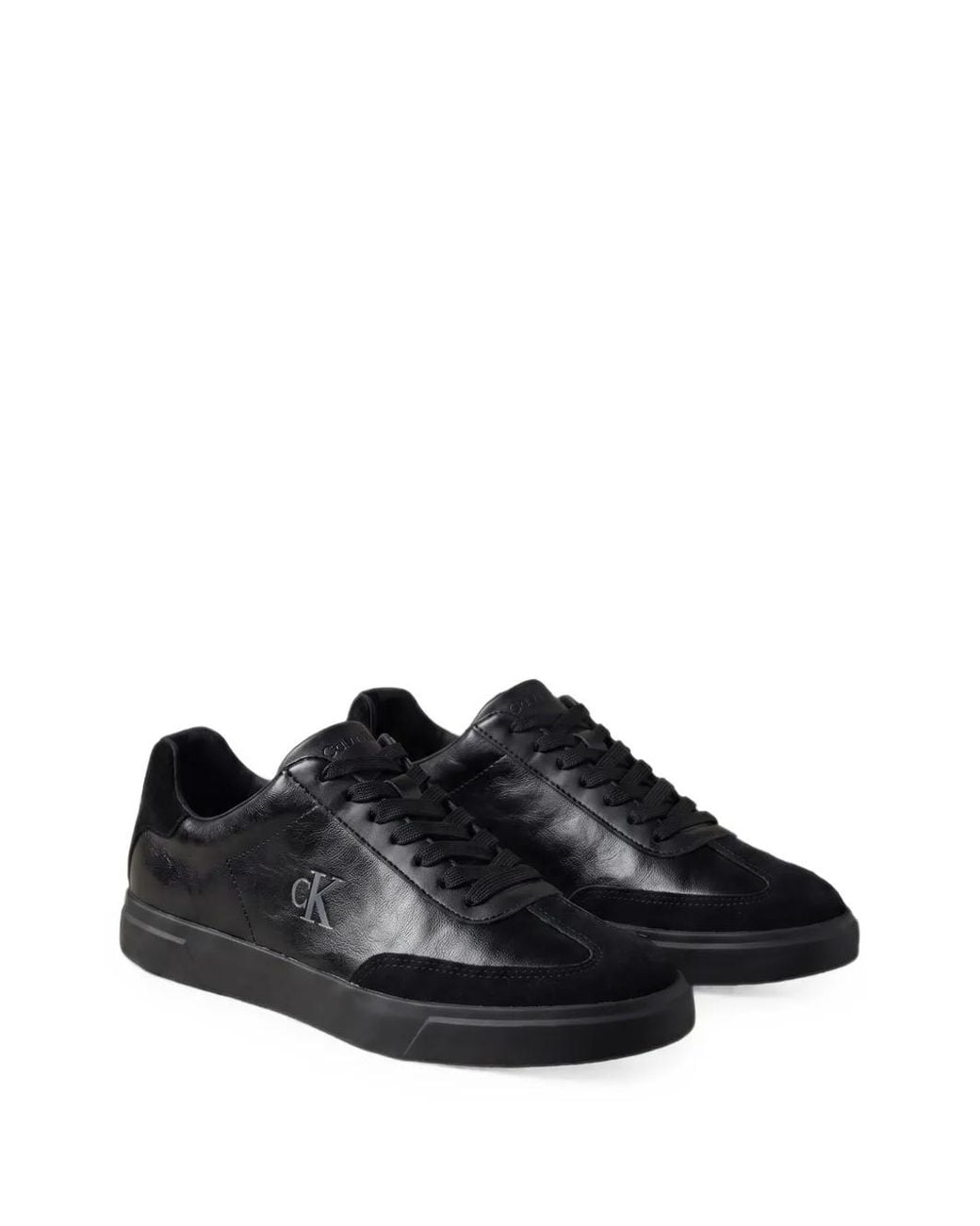 Calvin Klein Black Baskets À Logo Imprimé