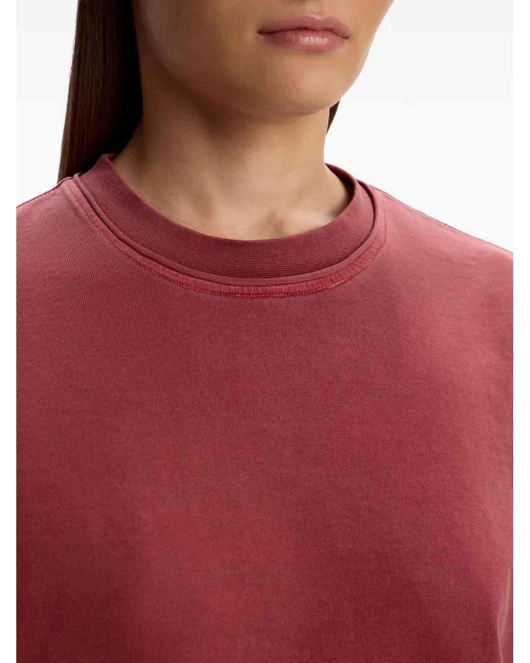 12 STOREEZ Red Crew-Neck T-Shirt