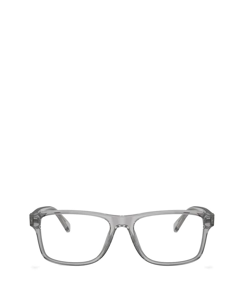 Polo Ralph Lauren White Rectangle-Frame Glasses