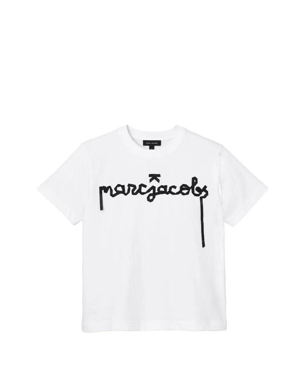 限定値下価格！MARC JACOBS 新品！リボンロゴボックスT Marc Jacobs ロゴ リボン Tシャツ ホワイト | Lyst