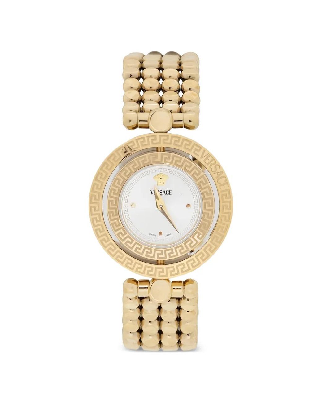 Versace Metallic Round-Face 32Mm Watch