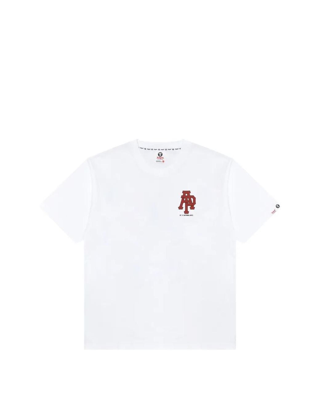 Aape By A Bathing Ape White Graphic T-Shirt for men