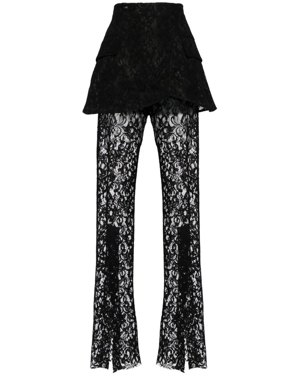 A.W.A.K.E. MODE Broek Met Kant in het Black