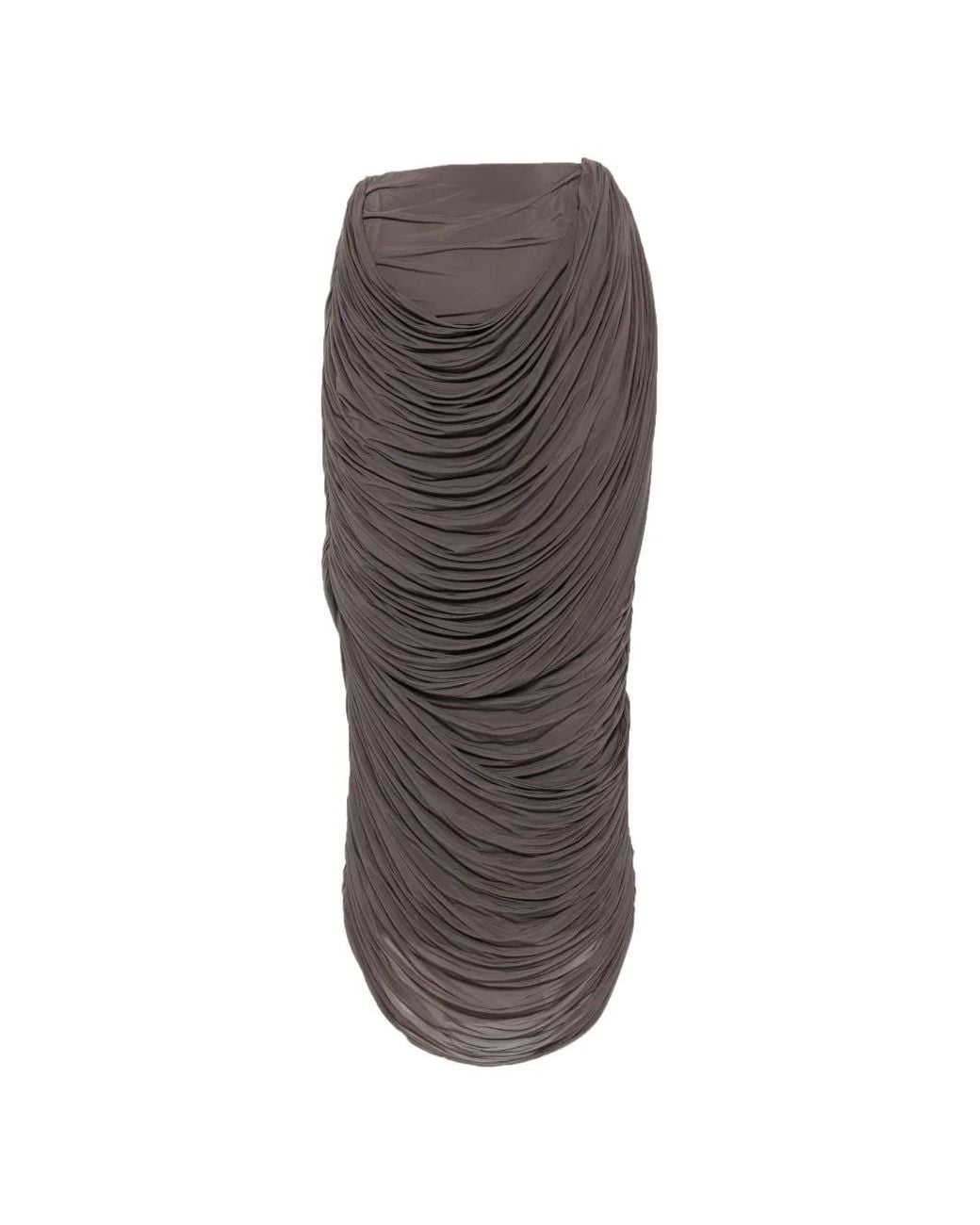 Magda Butrym Brown Ruched Skirt
