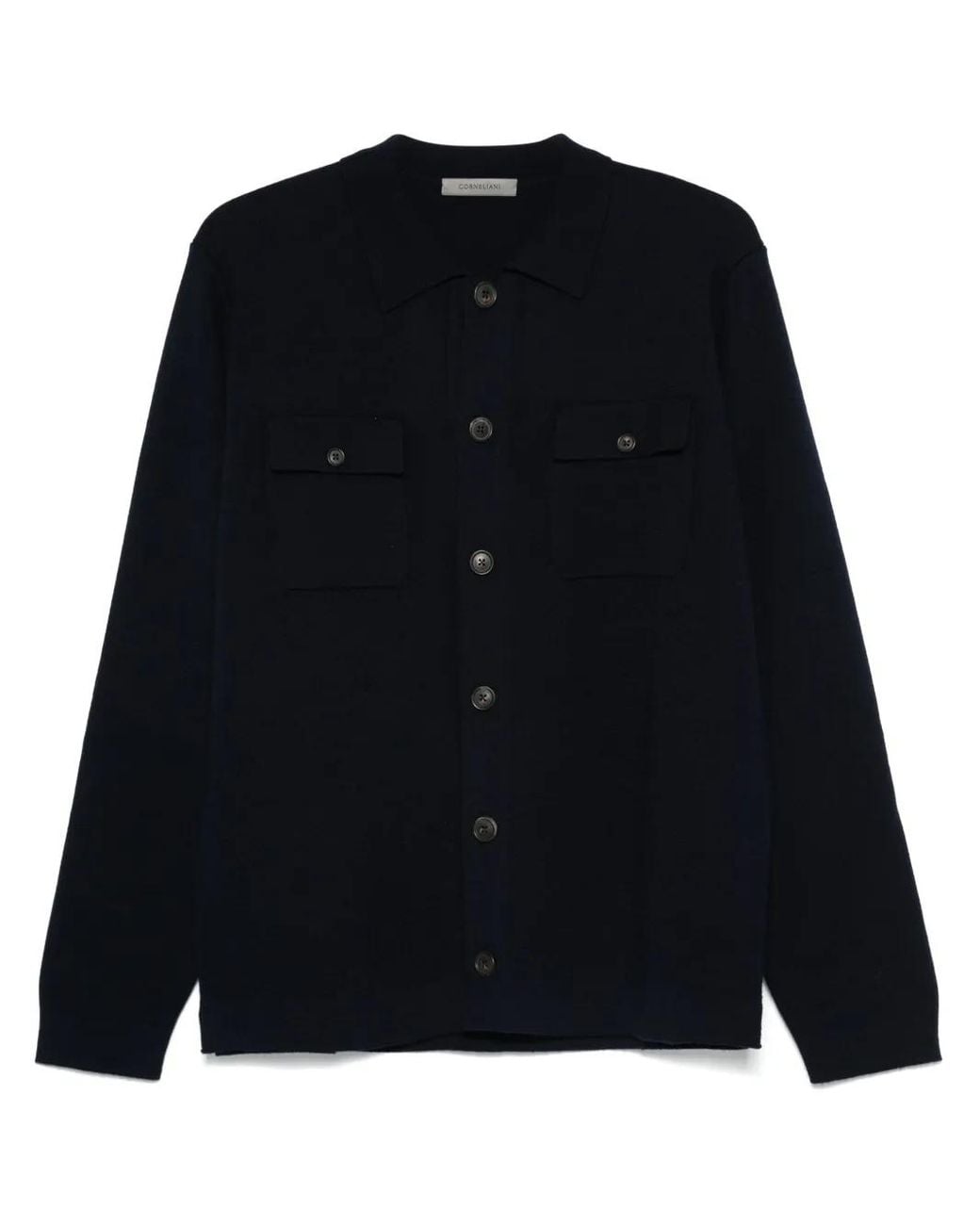 Corneliani Black Wool Shirt for men