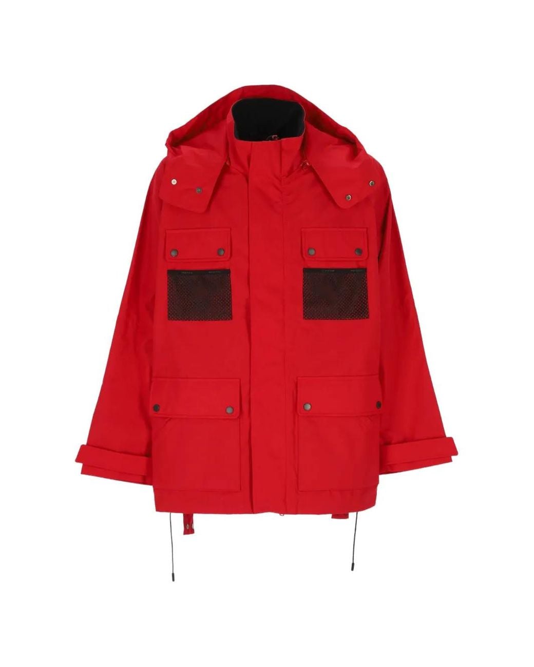 Junya Watanabe Red X Mammut Hooded Mesh-Pocket Hooded Jacket for men