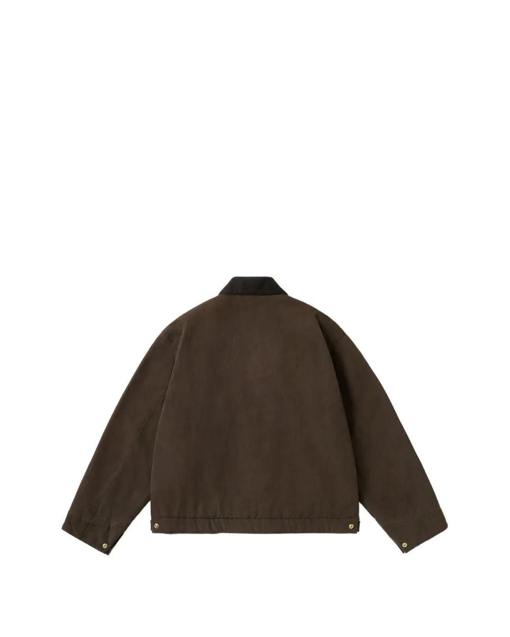A.PRESSE Brown Detroit Zip-Up Jacket for men