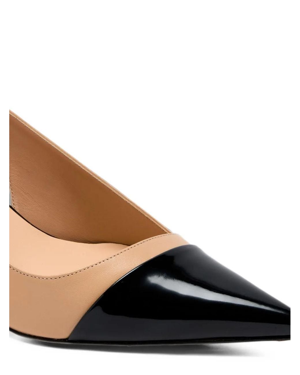 Francesco Russo Metallic Two-Tone Slingback Pumps