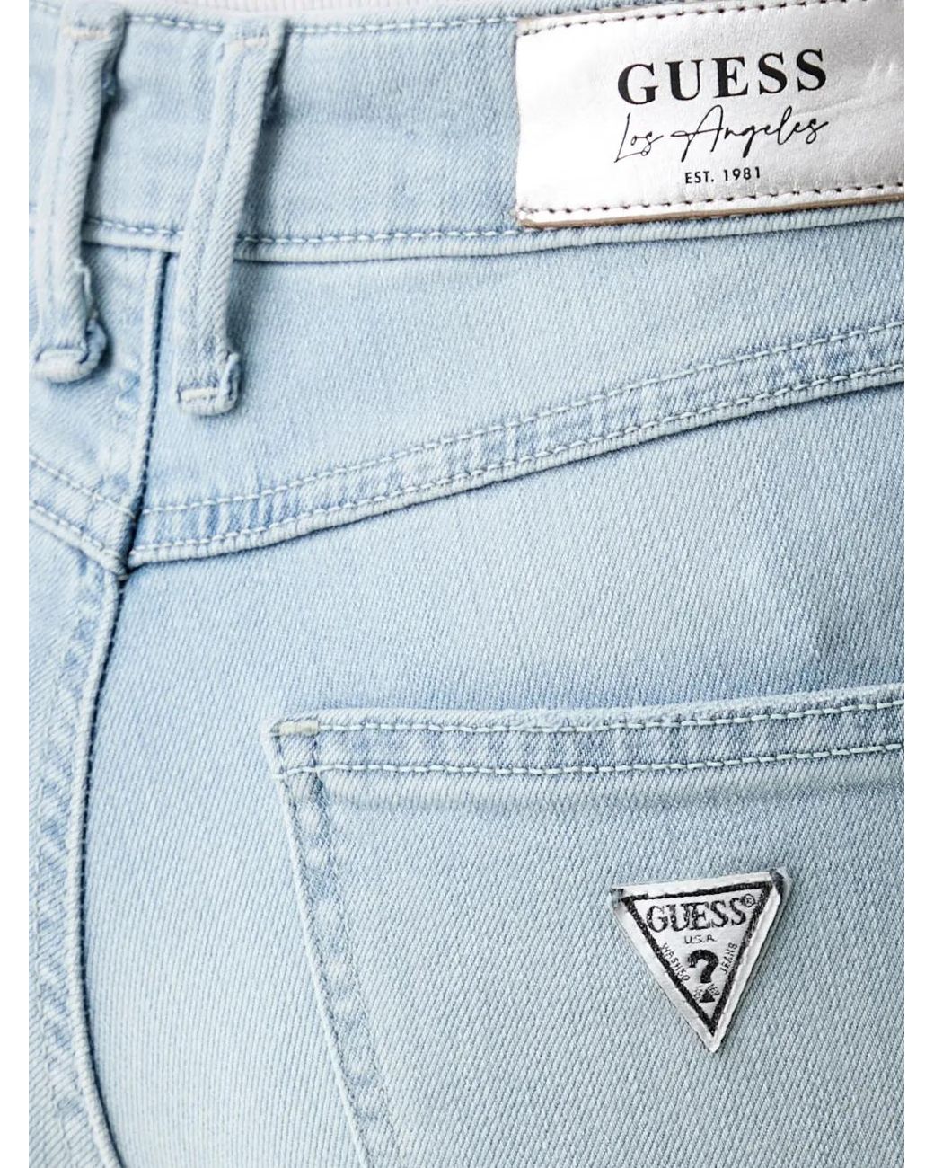 Guess Blue Jeans Mit Logo-Patch