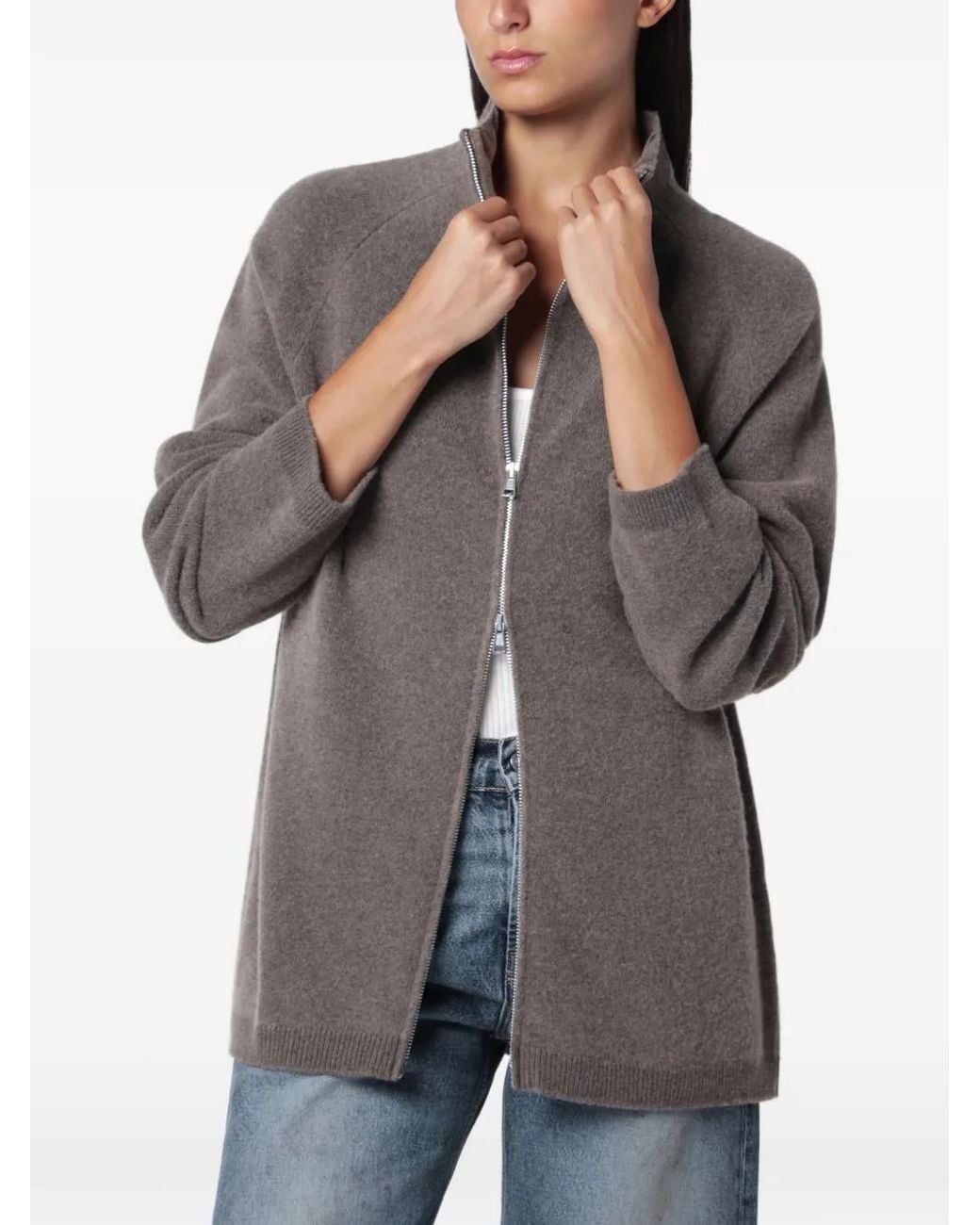 Our Legacy Gray Dash Zip Cardigan