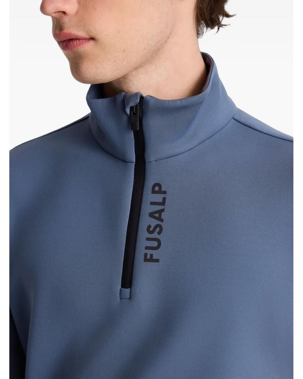 Top Da Sci Timothy Con Zip di Fusalp in Blue da Uomo