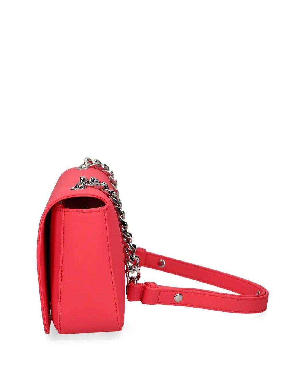 Love Moschino Red Logo-Lettering Crossbody Bag
