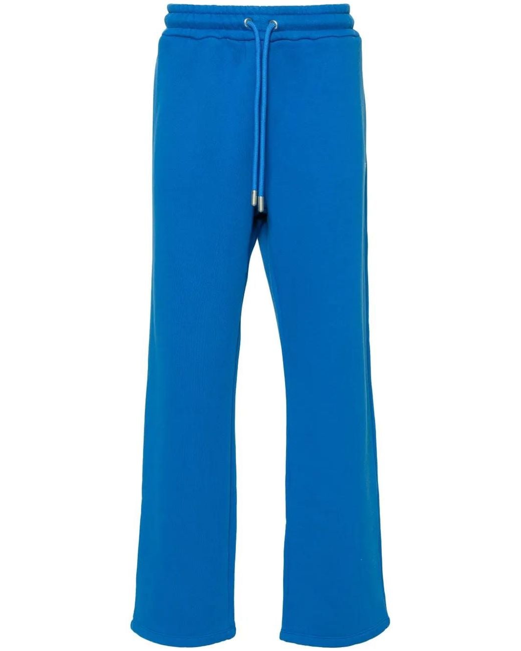 Off-White c/o Virgil Abloh Blue Logo-Embroidered Track Pants for men