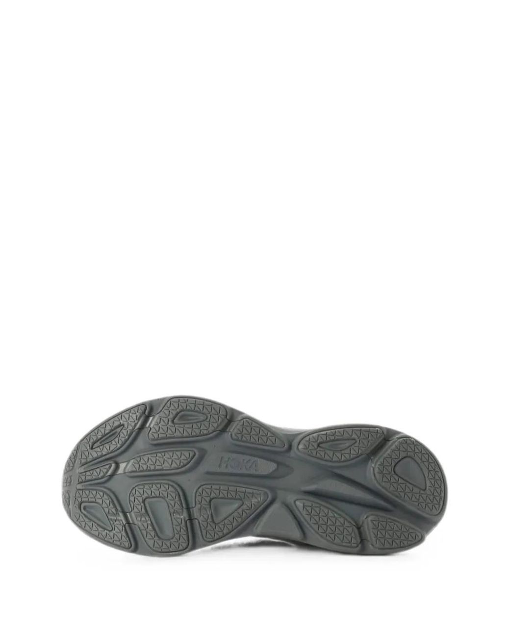 Hoka One One Gray Bondi 8 Caged Sneakers