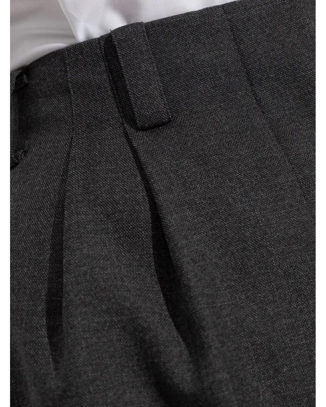 Givenchy Blue Pleated Wool Trousers Clothing
