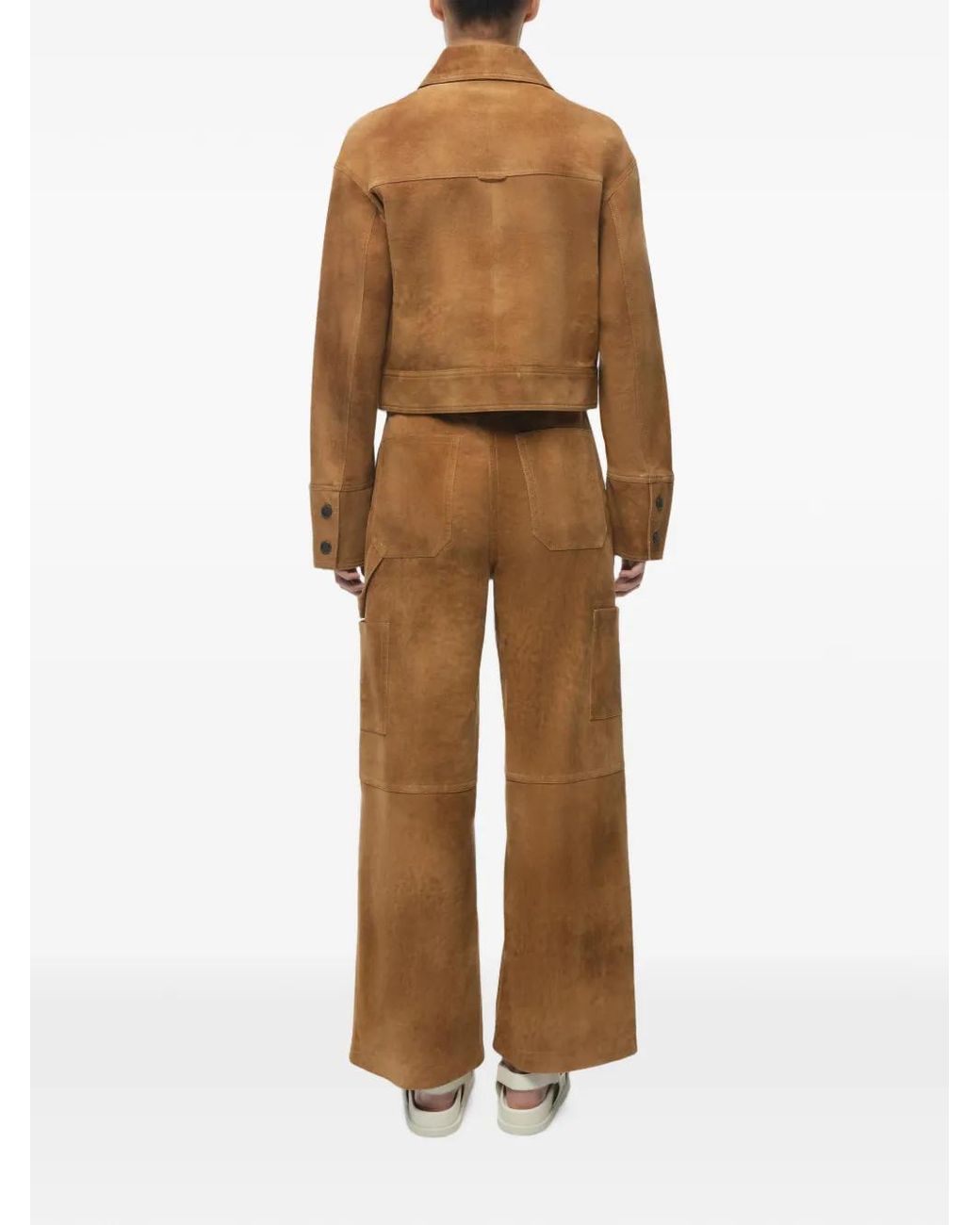 Jonathan Simkhai Brown Grafton Suede Jacket