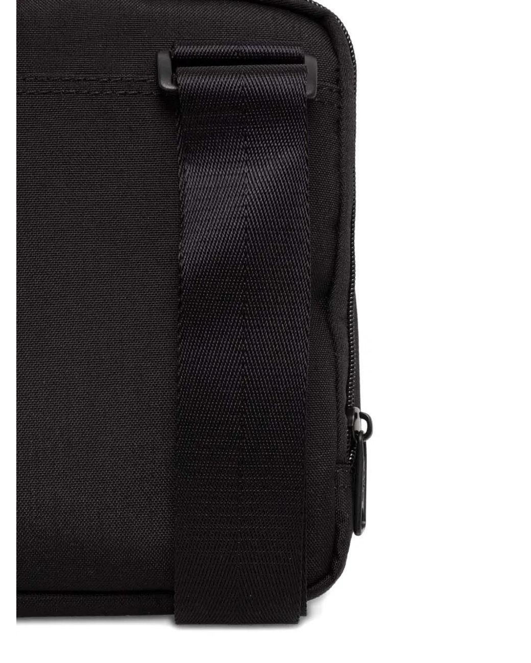 DIESEL Black Logo-Tag Shoulder Bag for men