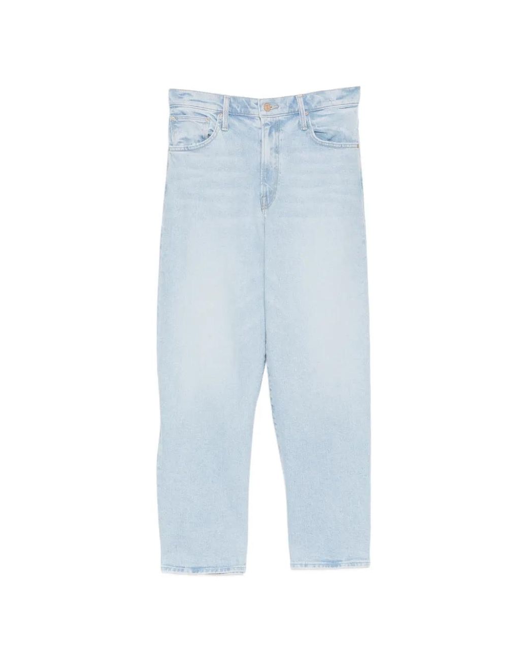 Mother Blue Faded-Effect Jeans