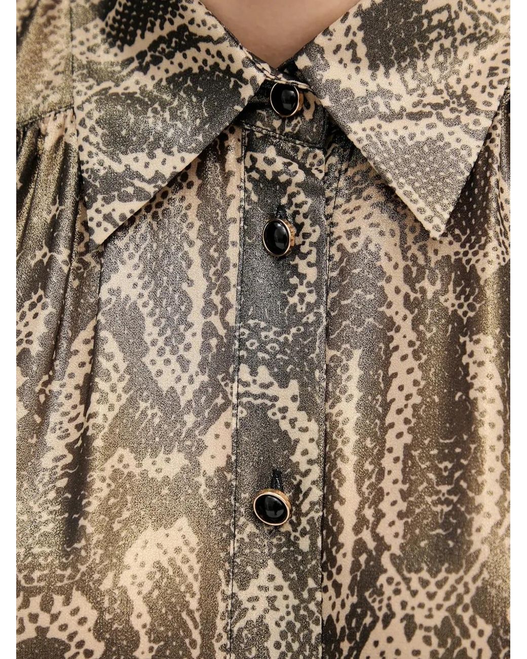 MARC AUREL Blouse Met Slangenprint in het Natural