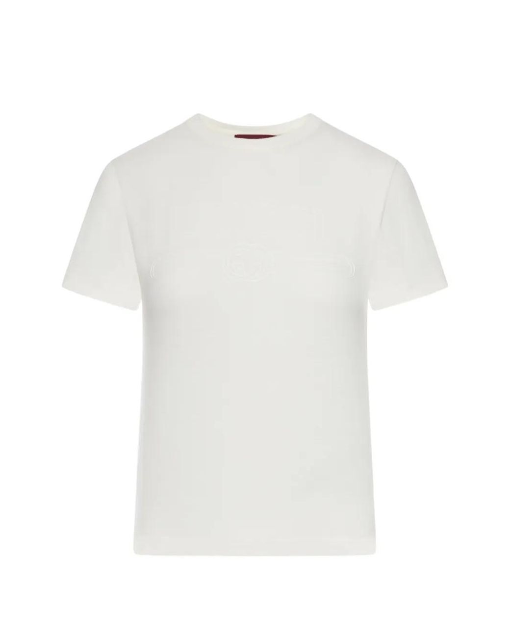 Gucci White Medium Cotton Jersey T-Shirt