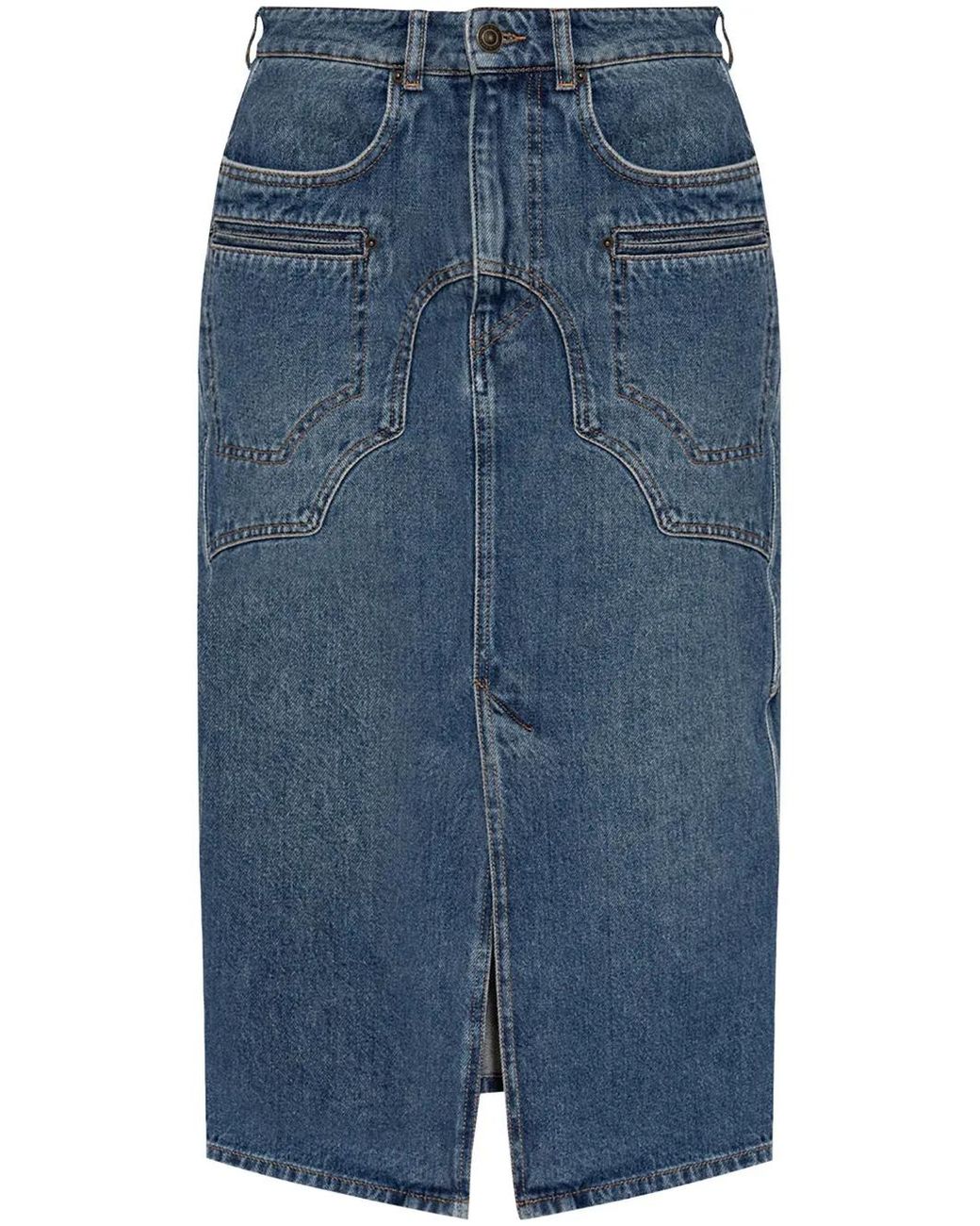 Isabel Marant Blue Denim Skirt Britt,