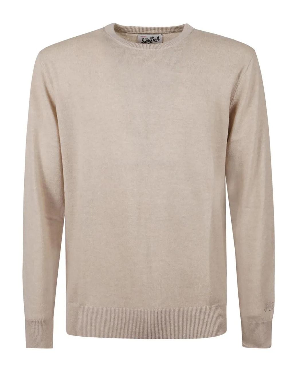 Mc2 Saint Barth Natural Crew-Neck Regent Sweater for men