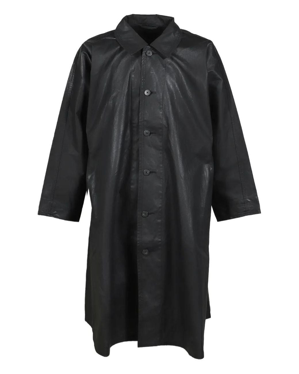 PORTER CLASSIC Black Buttoned Coat for men