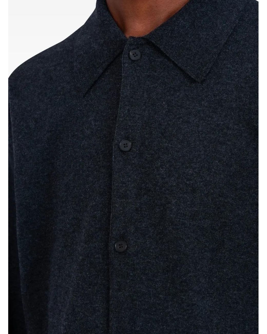 Auralee Vest Met Knoopsluiting in het Blue voor heren