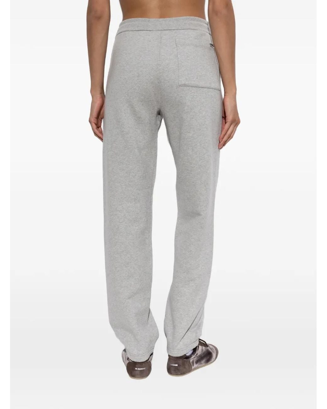 Victoria Beckham Gray Jules Drawstring-Waist Track Pants