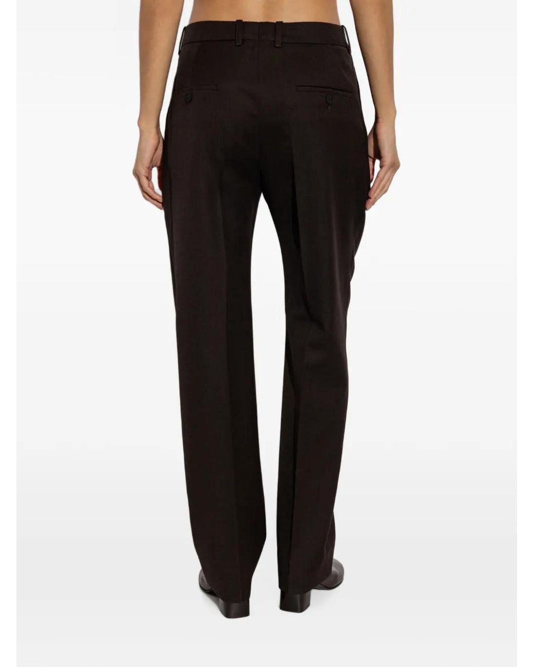 Studio Nicholson Black Quarte Wool Trousers