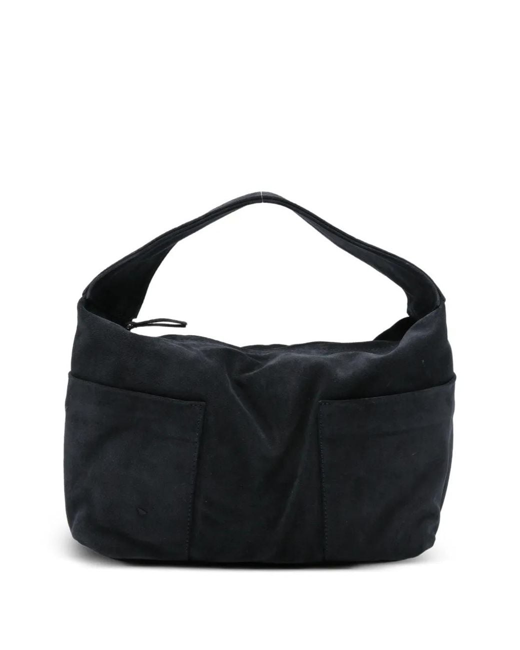 GIMAGUAS Black Sac Cabas À Empiècements En Daim