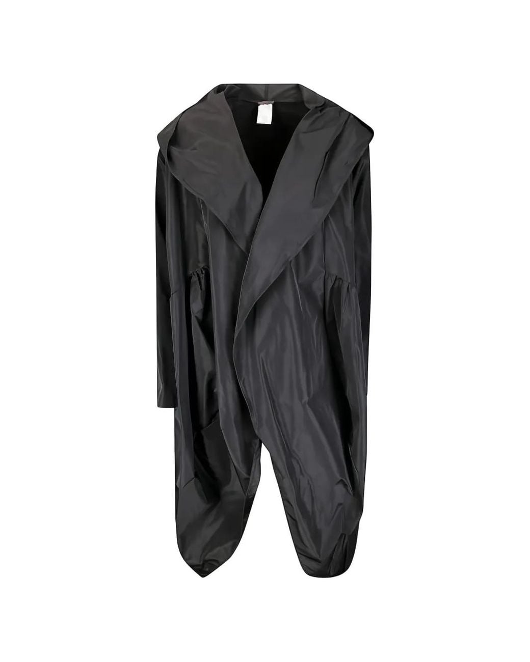 #MSM Black Hooded Wrap Trench