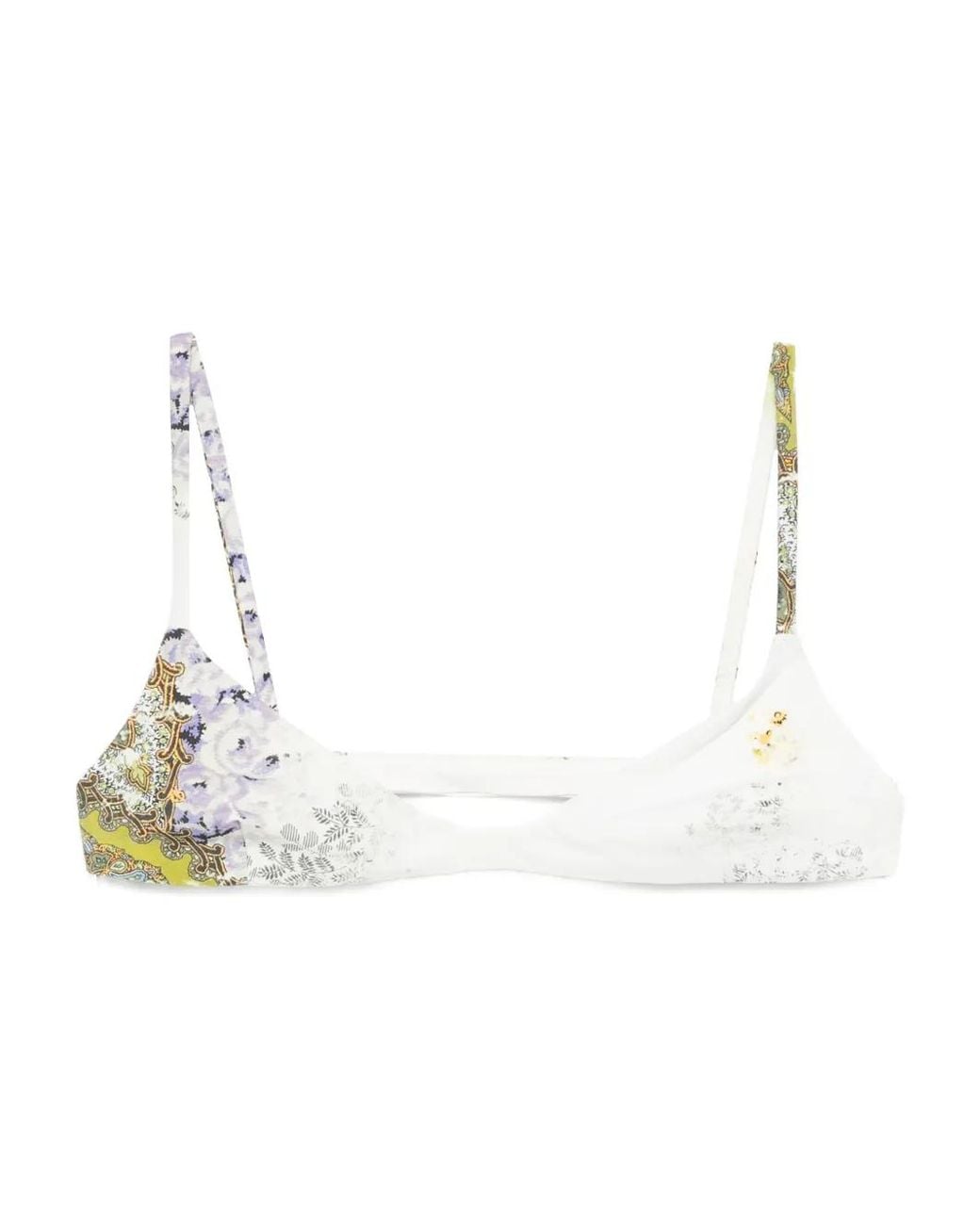 Christopher Esber Absence Bikinitop Met Print in het White