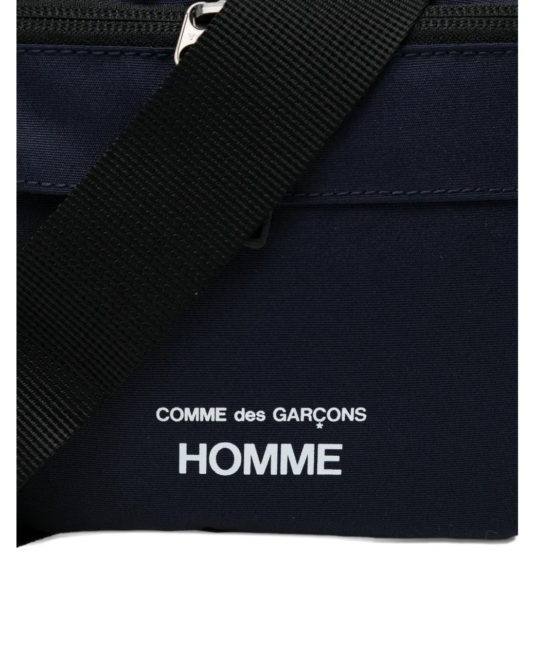 Borsa Con Stampa Logo di Comme des Garçons in Black da Uomo