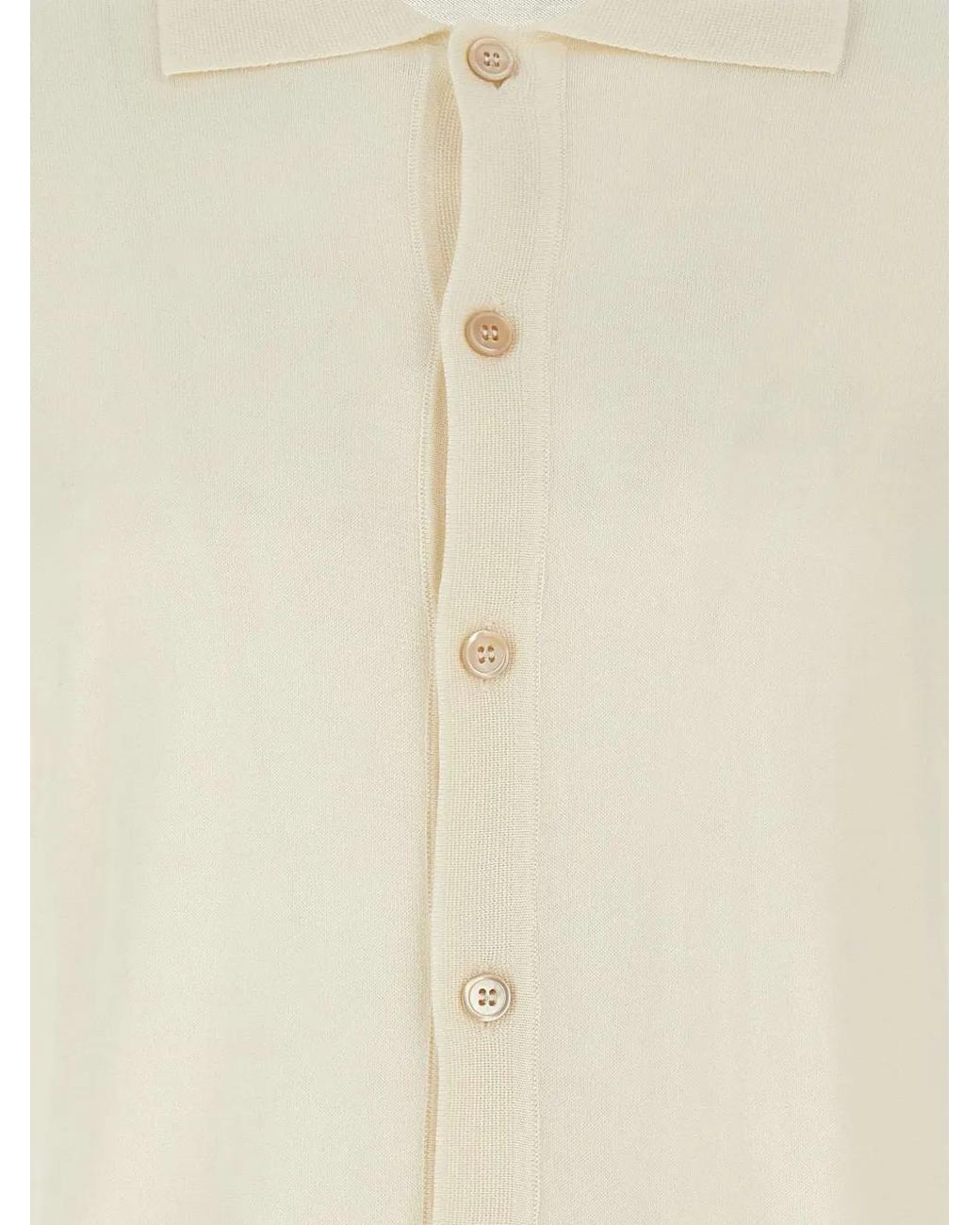 FILIPPO DE LAURENTIIS White Short-Sleeve Shirt for men