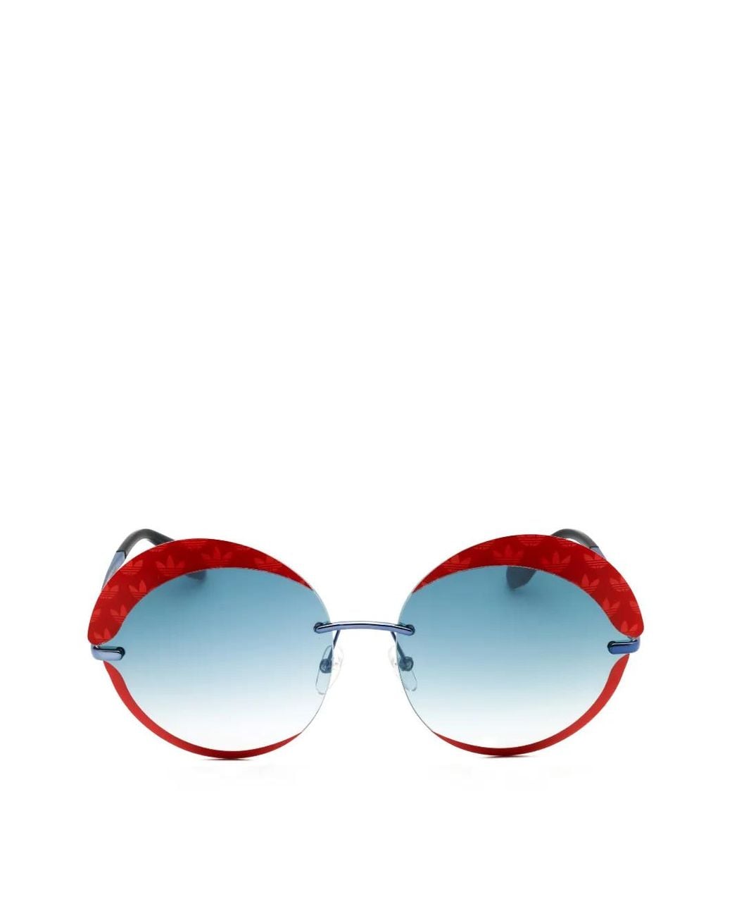 Adidas Blue Or0019 Round-Frame Sunglasses