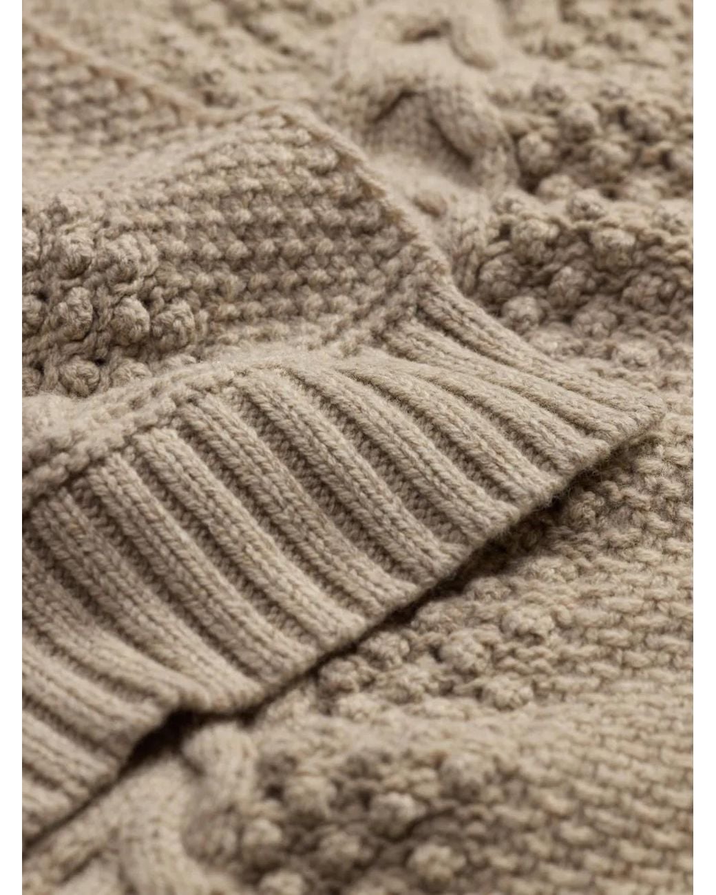RRL Natural Cable-Knit Scarf for men