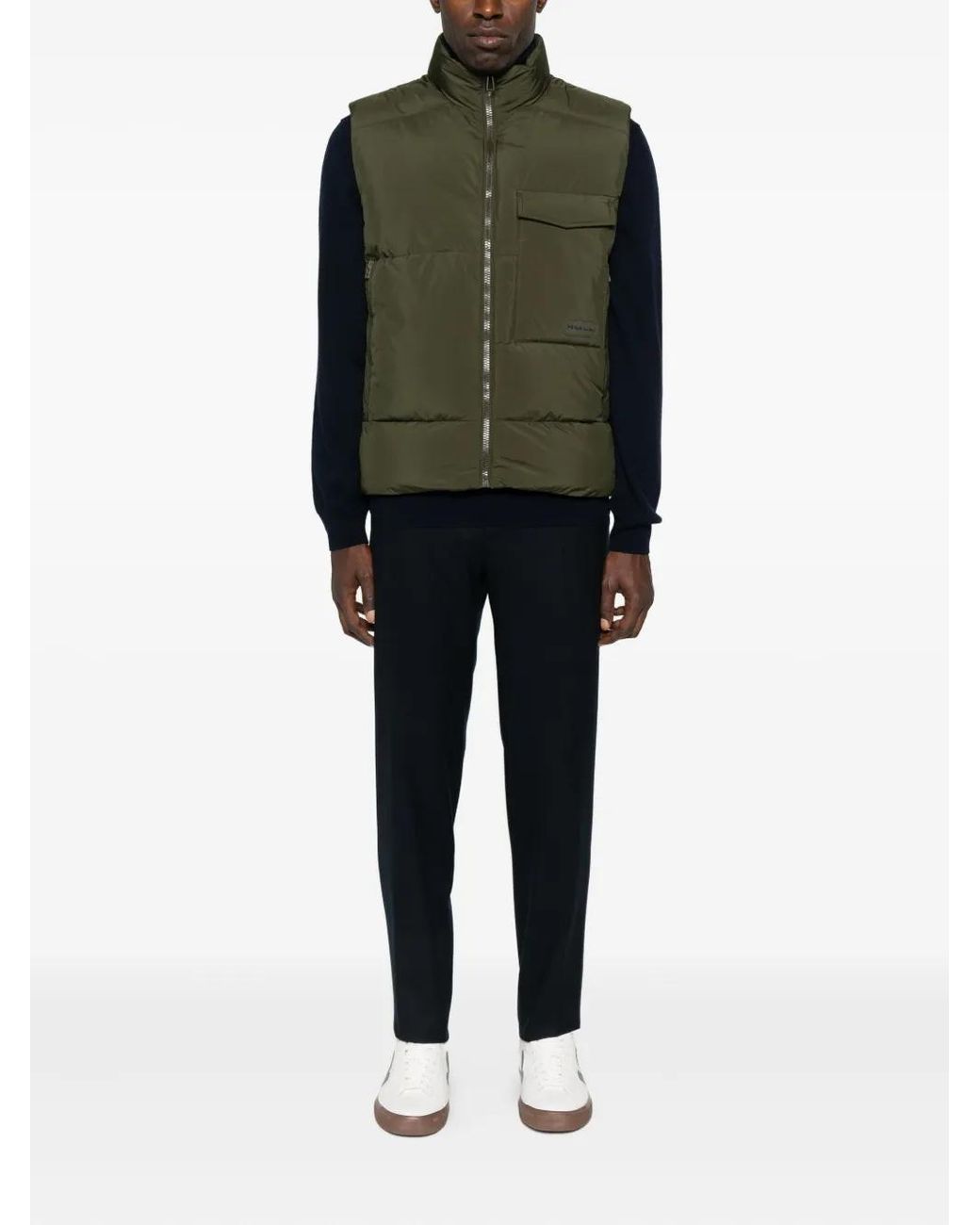 Cellar Door Blue Flat-Front Trousers for men