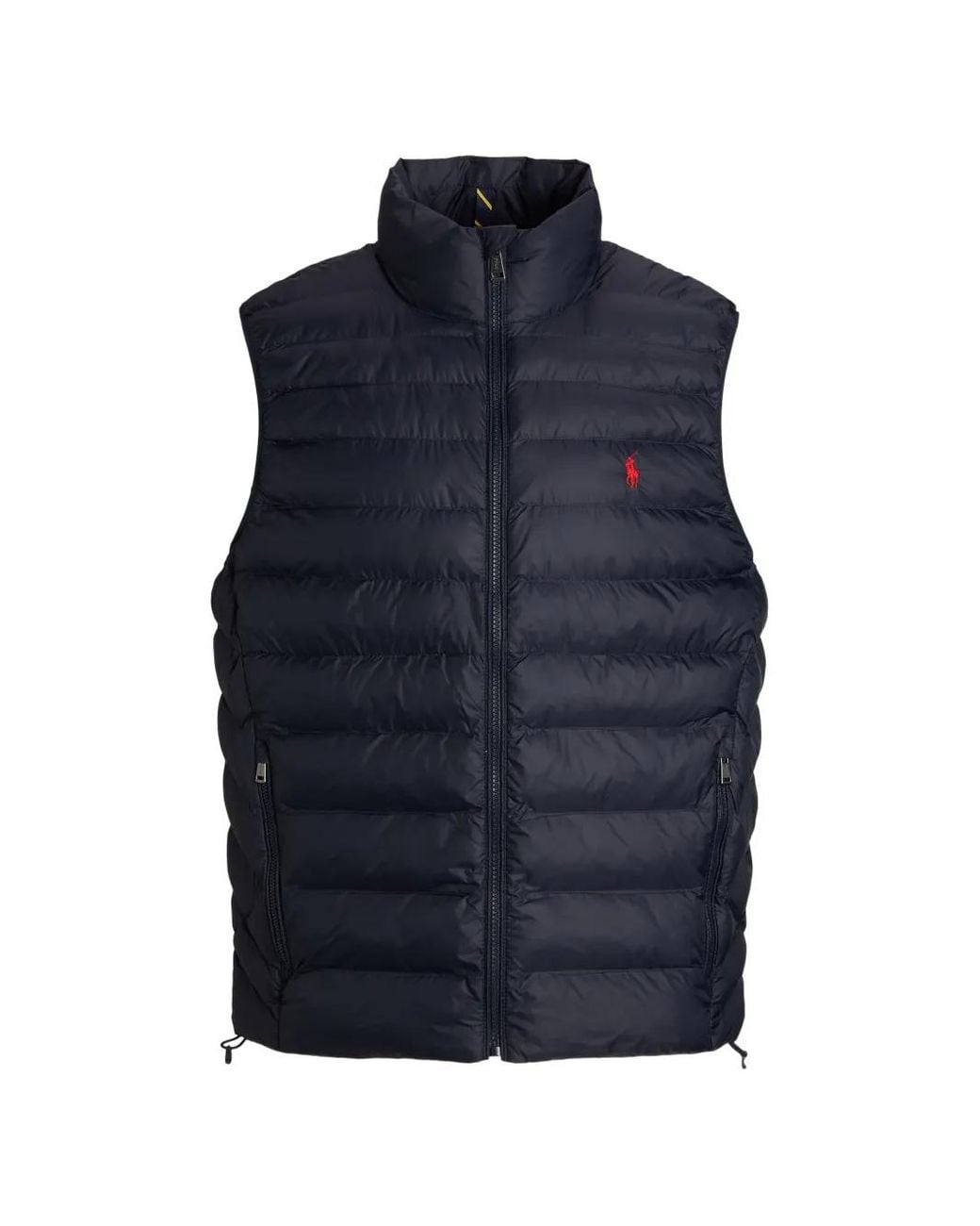 Polo Ralph Lauren Blue Logo Zip Waistcoat for men