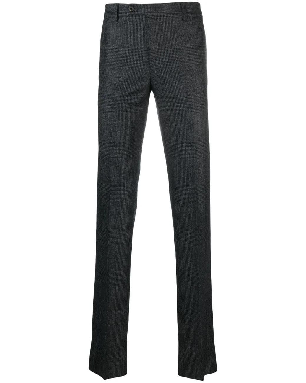 Rota Blue Checked Tailored Trousers for men