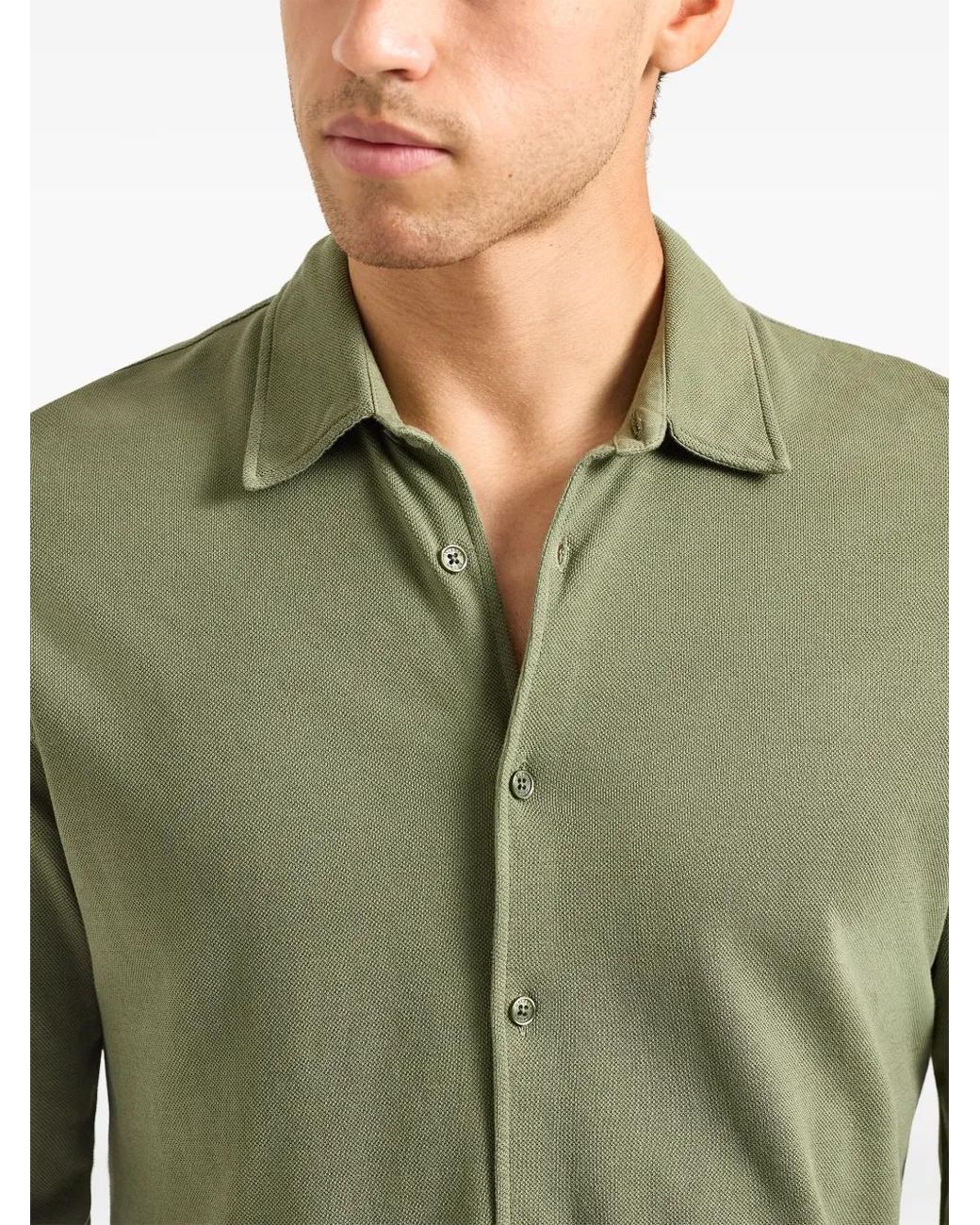 Orlebar Brown Green Giles Shirt for men