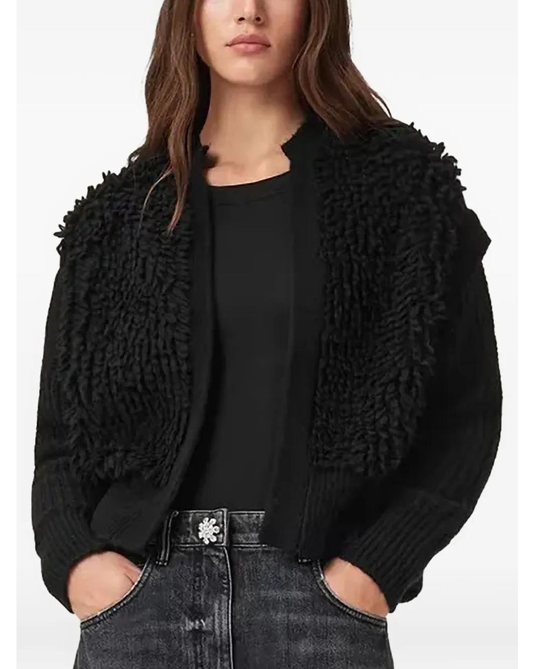 AllSaints Black Elias Cardigan