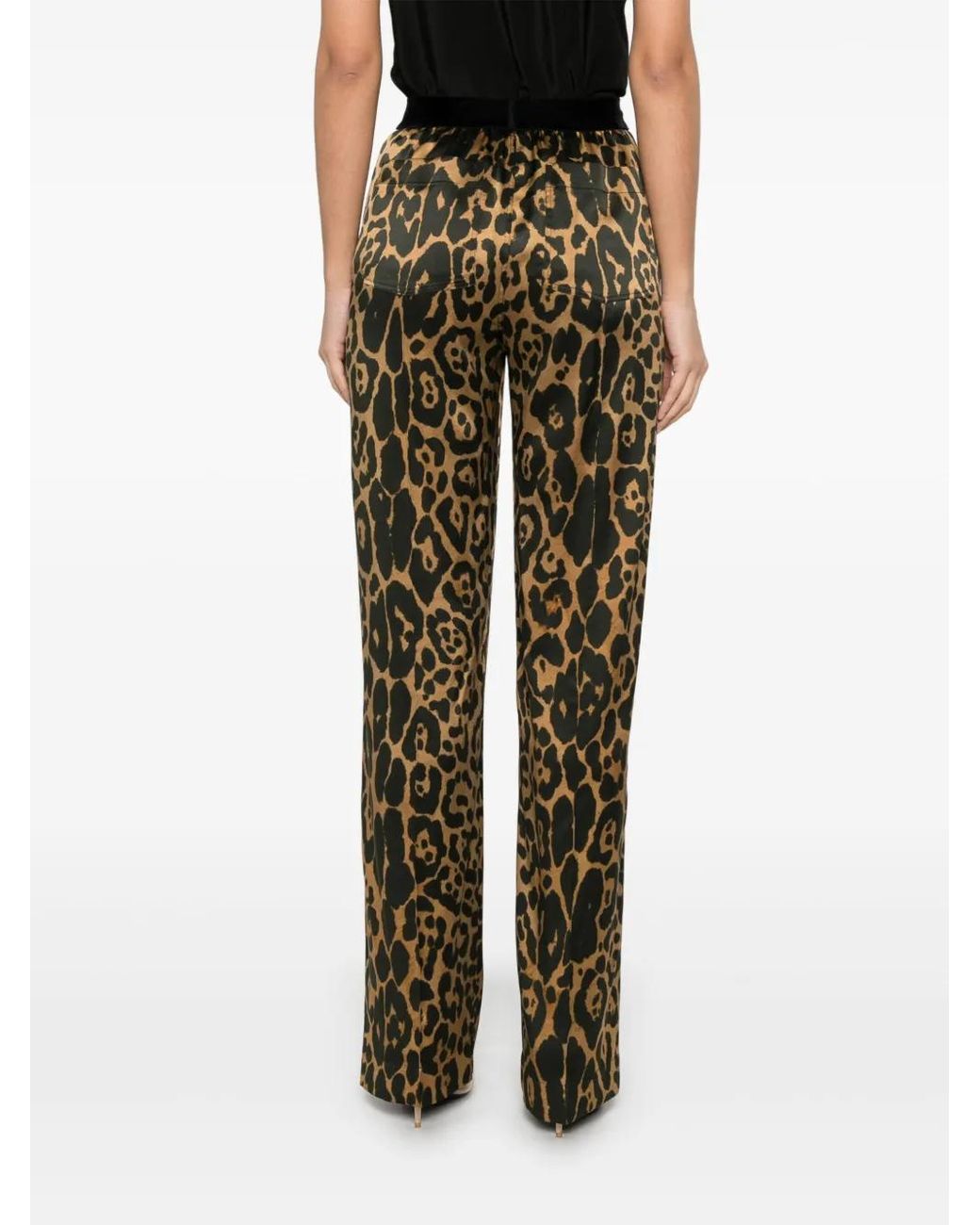 Tom Ford Broek Met Luipaardprint in het Natural