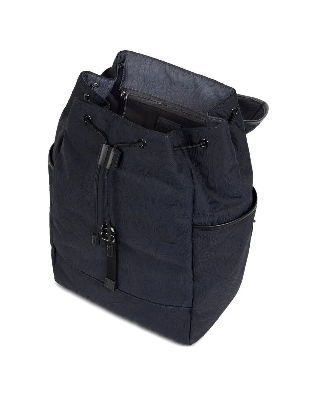 Etro Blue Pegaso-Logo Backpack for men