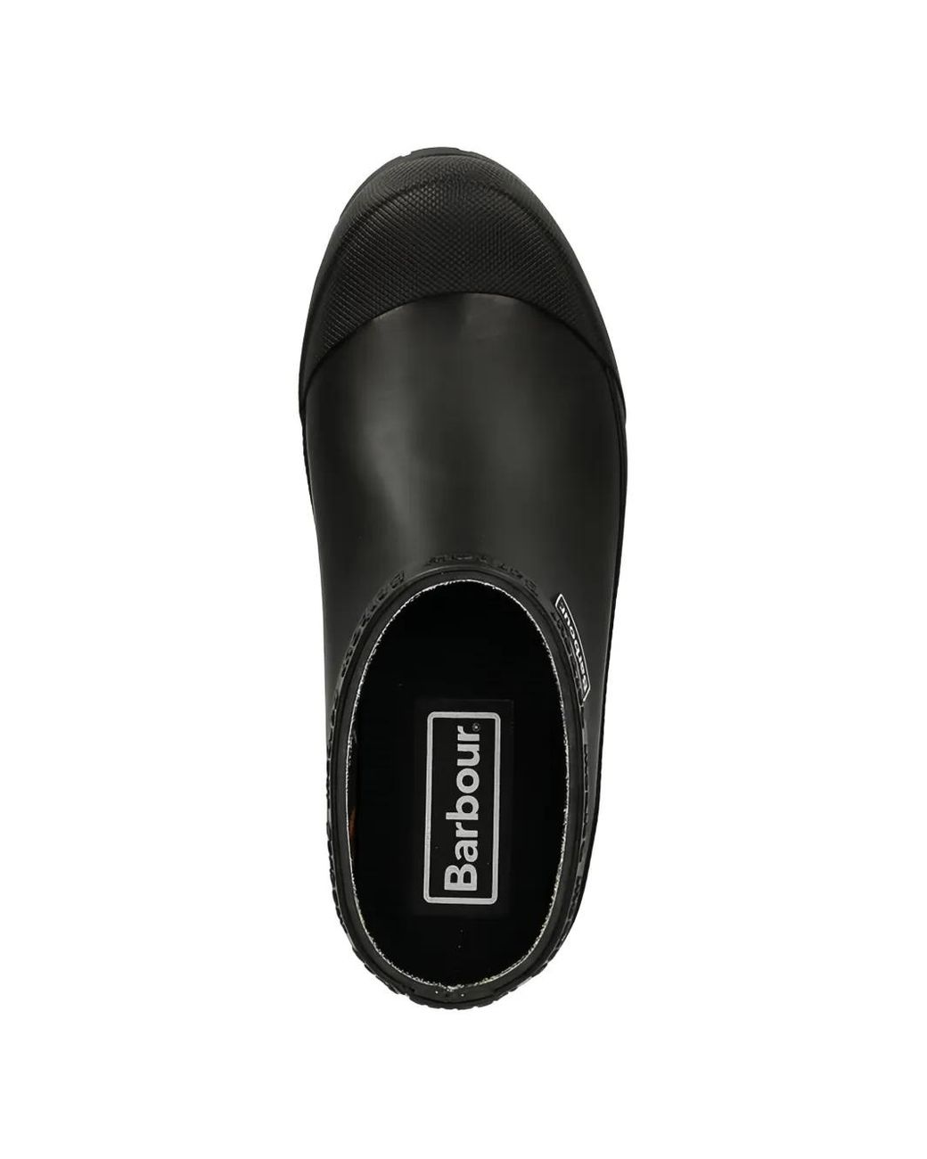 Barbour Black Logo-Patch Mules